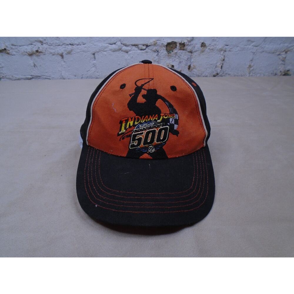 Indiana Jones 2008 92nd NASCAR Indianapolis 500 Cap Hat Snapback Orange Black